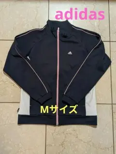 【美品】アディダス ジャージ M ネイビー ピンク 00s Y2K