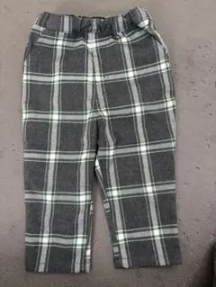 タグなし　新品未使用　petit main チェック柄パンツ サイズ90