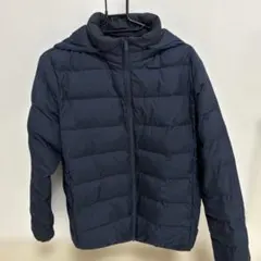 UNIQLO フード付きダウンジャケット ネイビー