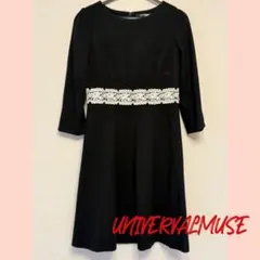 【即日発送】UNIVERVALMUSE 黒レースワンピース