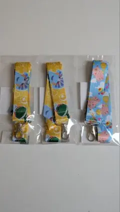 ★ディズニーキャラクターハム＆レクサス柄ストラップ 3本セット★