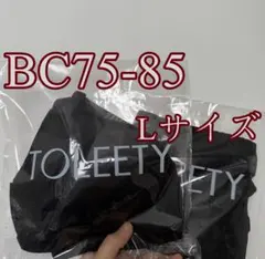 TOLEETY 軽やかストレスフリーブラ&ショーツ BC75-85 L ブラック