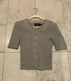 RRL グリーン半袖カーディガン　M