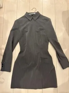 ZARA グレー ミニワンピース XS