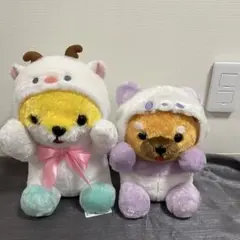 豆しば三兄弟 ゆるウィンター さくら パンダ 豆三郎 2個セット