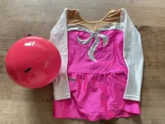 SASAKI ピンク 長袖レオタード ボール セット