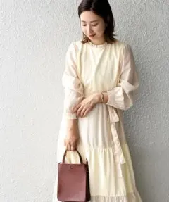 【即購入OK匿名配送】SHIPS シップスティアード可愛いワンピース お家洗濯可