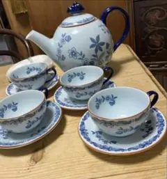 ミントン シャリマー カップ&ソーサー5客 クリーマー ティーポット
