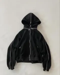 Srry Sora multi zip hoodie