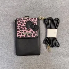 ハローキティ ヒョウ柄 スマホショルダーバッグ