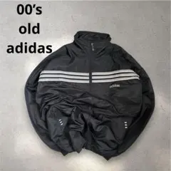 00s adidas ナイロンジャケット 黒 常田大希 スリーストライプ Lのサムネイル