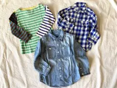 ☆DENIM＆DUNGAREE、GAP☆ボーダーTシャツ、デニムシャツなど4点