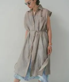 PUBLIC TOKYO シアーワッシャーデタッチャブル3WAYワンピース