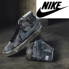 美品 汚れをきにせず履けるビンテージ感たっぷりスウッシュNIKE 