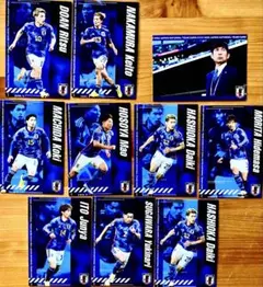 ポテトチップス　サッカー日本代表チーム(サムライブルー)カード　１０枚セット