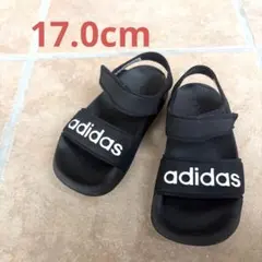 adidas サンダル ブラック　17cmのサムネイル