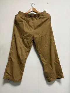 FREAK'S STORE パンツ 9部丈 Lサイズ ブラウン ヘリンボーン柄