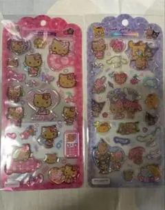 ハローキティ　サンリオ　ドロップジェリーシール　日焼け　しまむら