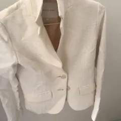 Ray beams ホワイトベージュ 織柄ジャケット