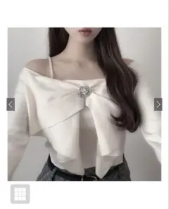 オフショルニットトップス