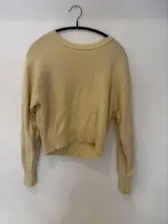 SLOBE IENA クリーム色 クロップドニット