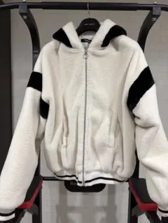 BAPTISM フリースジャケット ホワイト