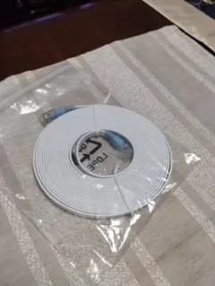 LANケーブル フラットタイプ ホワイト