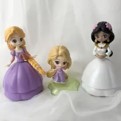 カプキャラヒロインドール ディズニープリンセス　カプセルトイ　ガチャ　3点セット