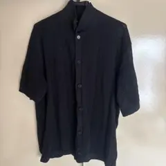 GU ウォッシャブルブークレニットシャツ(5分袖)