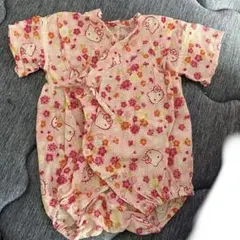 サイズ　80 甚平　女の子　キティちゃん