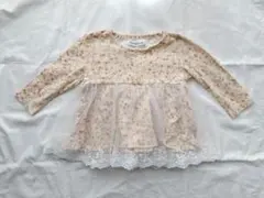 mamaraku ママラク　花柄シフォントップス　90