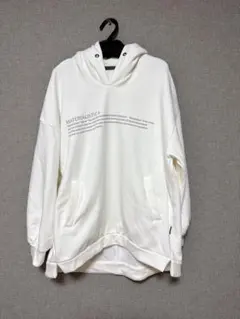 ayaneアヤン◇ボンバーフーディプルオーバー　フード付きパーカーWhite