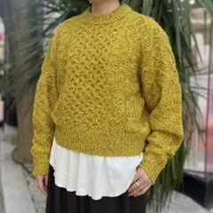 〈BEAMS BOY〉アラン クルーネック プルオーバー ニットのサムネイル