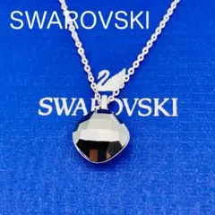 スワロフスキー ネックレス ブラックメタリックカラー ペンダント