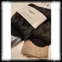 新品【ナイガイ】シースルー コンビソックス 日本製 2足セット ￥6,600 M