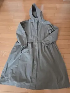 nachukara フード付きカーキスプリングコート梅雨時活躍　月末値下げ中