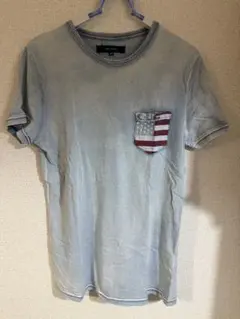 アメリカ国旗ポケット付きTシャツ