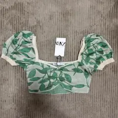 【新品未使用】ZARA KNITCROPTOPのサムネイル