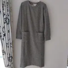 SWEET MOMMY グレー リブニットワンピース