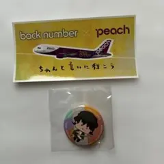 back number 缶バッジ 清水依与史 peachステッカーセット