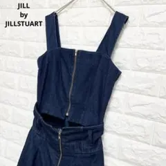 ジルスチュアート ジャンパースカート デニム セットアップ Ｓ紺 P1868