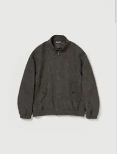 オーラリー ALPACA WOOL SILK TWEED ZIP BLOUSON