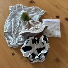 ベビーセット ロンパース ベビー帽子