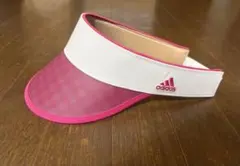 アディダス　ピンク　サンバイザー　adidas