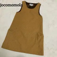 ホコモララ　ノースリーブワンピース　膝丈ワンピース　水玉　チュニック　40サイズ