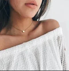 金属アレ シンプルハート 高品質 サージカルステンレス 人気上位！ ネックレス