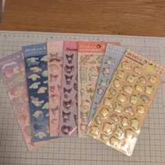 ダイソー　サンリオ ぷくっとシール 7枚セット