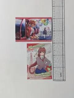 ドキドキ文芸部 東京タワーコラボ 9周年特典イラストカード全2種セット DDLC