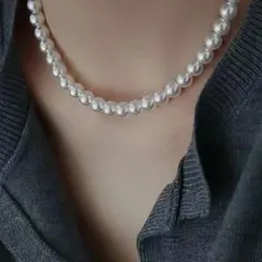 パール ネックレス 8mm 新品 冠婚葬祭 フォーマル シンプル 上品 清楚