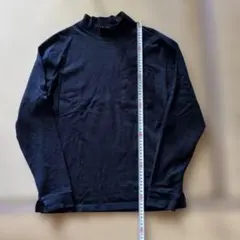 紺色ハイネック 長袖Tシャツ Mサイズ